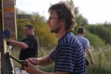 метание ножей, ,September 19, 2015 in the village of Sapegino (Moscow region, Volokolamsk district) held a friendly tournament of a throwing various objects. The program of events included throwing a knife, an ax and a shovel 3 + 4 + 5 meters, no-spin throwing 4 meters, throwing unusual objects - the giant nails, plates and unusual knives, exercise 