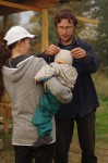 метание ножей, ,September 19, 2015 in the village of Sapegino (Moscow region, Volokolamsk district) held a friendly tournament of a throwing various objects. The program of events included throwing a knife, an ax and a shovel 3 + 4 + 5 meters, no-spin throwing 4 meters, throwing unusual objects - the giant nails, plates and unusual knives, exercise 