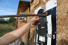 метание ножей, ,September 19, 2015 in the village of Sapegino (Moscow region, Volokolamsk district) held a friendly tournament of a throwing various objects. The program of events included throwing a knife, an ax and a shovel 3 + 4 + 5 meters, no-spin throwing 4 meters, throwing unusual objects - the giant nails, plates and unusual knives, exercise 