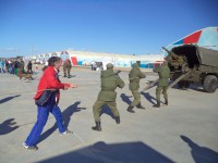 метание ножей, ,Executive Director of the Federation of sports knife throwing Vladimir Gureev took part in the celebration of the Land Forces of the Russian Federation in the park PATRIOT in Kubinka and held demonstrations of knife throwing. 