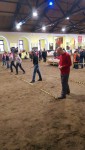 метание ножей, ,Фестиваль военного искусства казаков «Казарла» прошёл 12 декабря в Москве на базе конно-спортивного клуба «Измайлово». Десятки казаков с Дона, Кубани, Терека, Волги, из других регионов собрались тут, чтобы посостязаться в рубке, метании ножа, продемонстрировать мастерство владения кнутом. Свое умение метания ножей продемонстрировали и московские метатели. 
