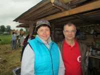 метание ножей, ,June 11 in the village Sapegino Volokolamsk district, Moscow region was interesting  tournament by throwing various objects. Gathered 29 participants, the overall composition was very personable.
Flew axes, shovels, knives, nails, screwdrivers, scissors, needles, plates and other items. Targets was fixed and swayed.
Some photos. 