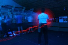 метание ножей, ,30.06.2016 was the first neon knife-throwing tournament. The event took place in complete darkness, but the blades are illuminated by LEDs, the target illuminated with ultraviolet light. 