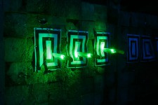 метание ножей, ,30.06.2016 was the first neon knife-throwing tournament. The event took place in complete darkness, but the blades are illuminated by LEDs, the target illuminated with ultraviolet light. 