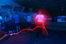 метание ножей, ,30.06.2016 was the first neon knife-throwing tournament. The event took place in complete darkness, but the blades are illuminated by LEDs, the target illuminated with ultraviolet light. 