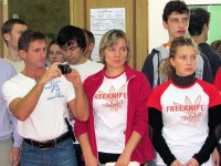 метание ножей, ,Ввиду плохой погоды соревнования проходили в зале 