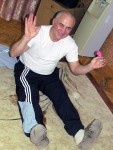 метание ножей, Борис Михайлов,15-17 ноября 2013 года в городе Пушкино Московской области проходил Чемпионат Мира по спортивному метанию ножа федерации Unifight.