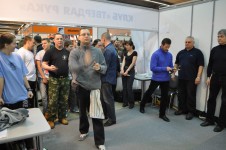 метание ножей, ,1 марта 2014 года на выставке 