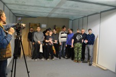 метание ножей, ,1 марта 2014 года на выставке 