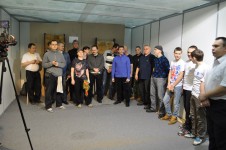 метание ножей, ,1 марта 2014 года на выставке 