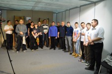 метание ножей, ,1 марта 2014 года на выставке 