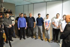 метание ножей, ,1 марта 2014 года на выставке 