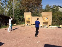 метание ножей, ,20 сентября 2014 года в г. Медынь прошло Первенство мира по спортивному метанию ножа среди юношей и девушек 14-15 и 16-17 лет. 