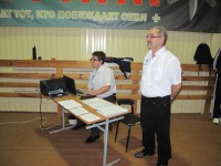 метание ножей, ,6-7 декабря 2014 года под Рязанью прошел Чемпионат Мира по Универсальному бою в дисциплине Спортивное метание ножа. Несмотря на небольшой круг участников соревнования получились очень упорными.  
