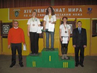 метание ножей, ,6-7 декабря 2014 года под Рязанью прошел Чемпионат Мира по Универсальному бою в дисциплине Спортивное метание ножа. Несмотря на небольшой круг участников соревнования получились очень упорными.  