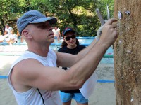 метание ножей, ,Фотографии с Чемпионата России, проходившего под Новороссийском 15-21 июля 2013 года 