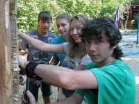 метание ножей, ,Фотографии с Чемпионата России, проходившего под Новороссийском 15-21 июля 2013 года 